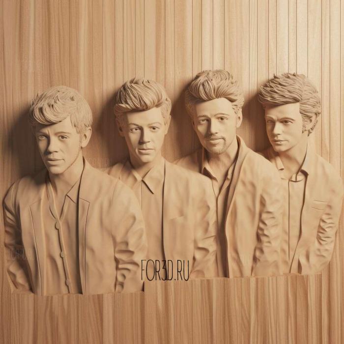 One Direction 4 stl model for CNC